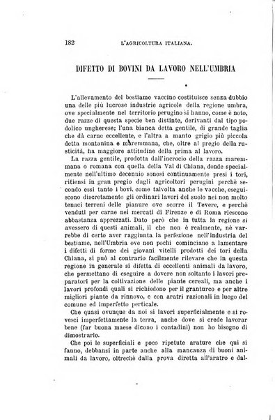 L'agricoltura italiana periodico mensile