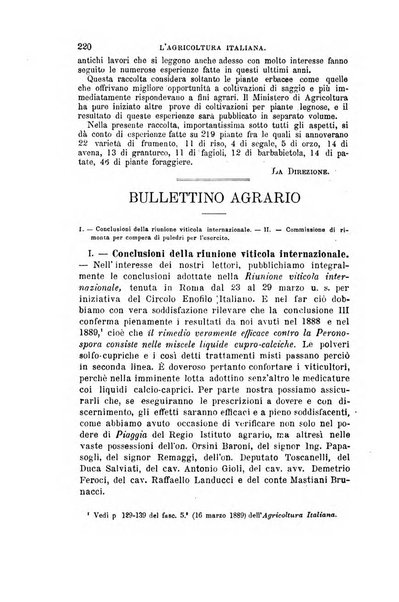 L'agricoltura italiana periodico mensile