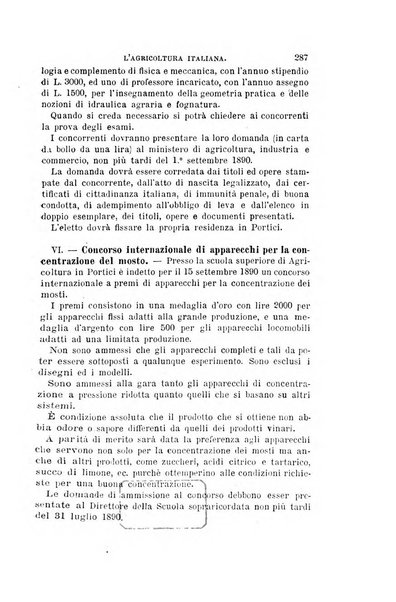 L'agricoltura italiana periodico mensile