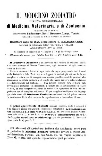 L'agricoltura italiana periodico mensile