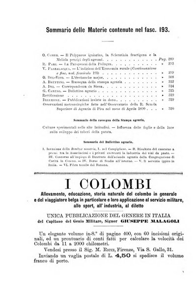 L'agricoltura italiana periodico mensile