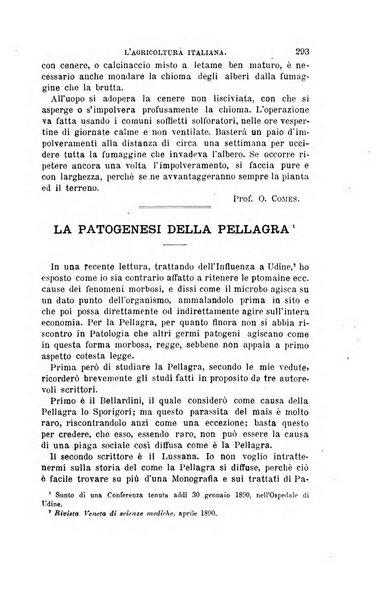 L'agricoltura italiana periodico mensile