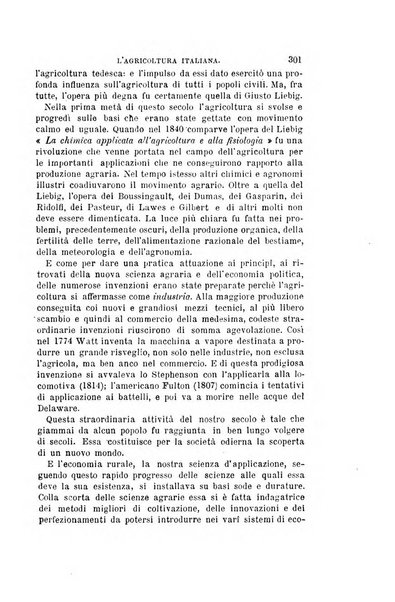 L'agricoltura italiana periodico mensile