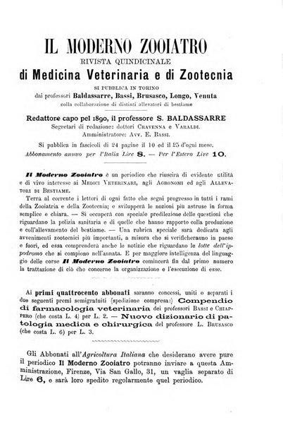 L'agricoltura italiana periodico mensile