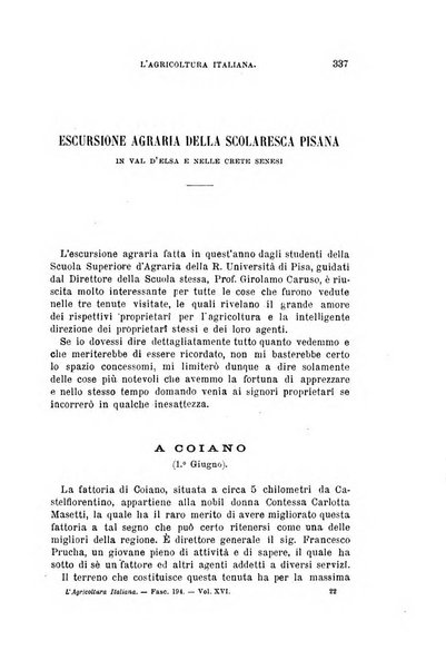 L'agricoltura italiana periodico mensile