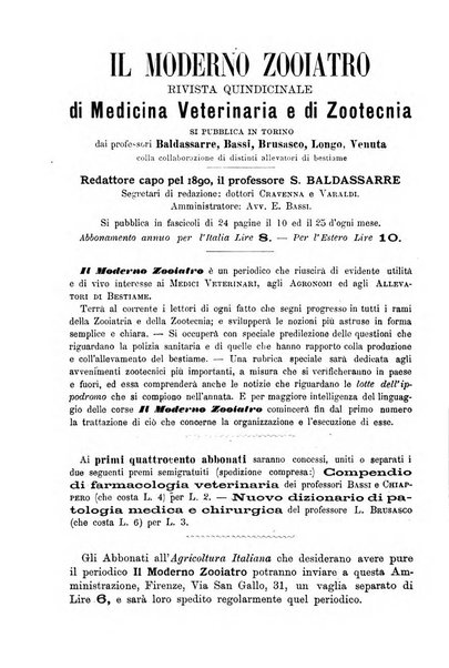 L'agricoltura italiana periodico mensile