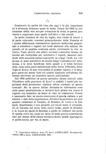 L'agricoltura italiana periodico mensile