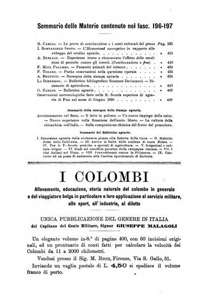 L'agricoltura italiana periodico mensile