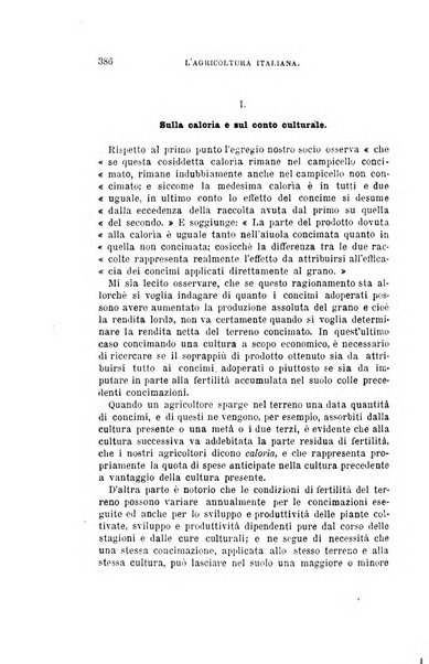 L'agricoltura italiana periodico mensile