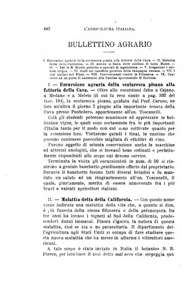 L'agricoltura italiana periodico mensile