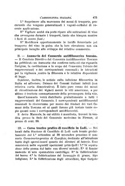 L'agricoltura italiana periodico mensile