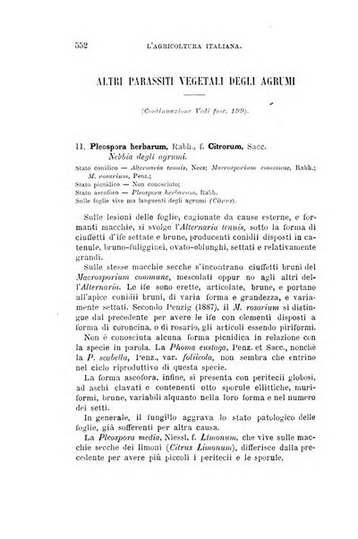 L'agricoltura italiana periodico mensile