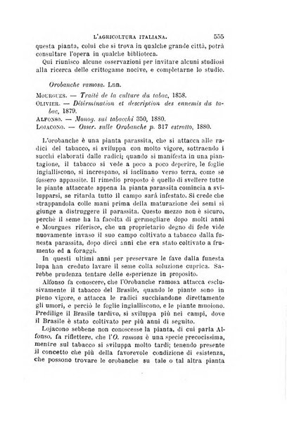 L'agricoltura italiana periodico mensile