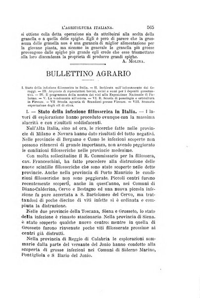 L'agricoltura italiana periodico mensile