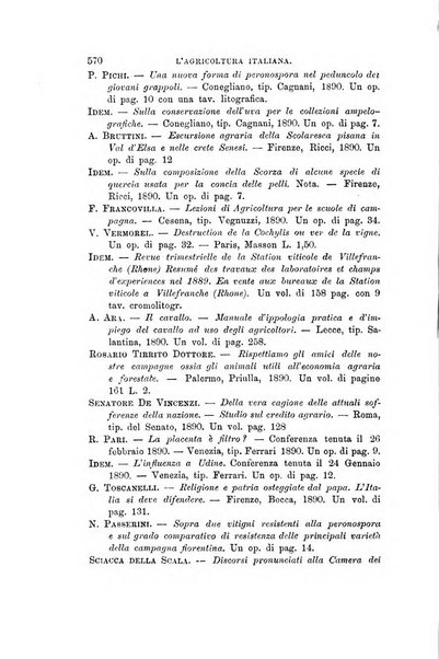 L'agricoltura italiana periodico mensile