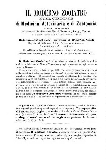 L'agricoltura italiana periodico mensile