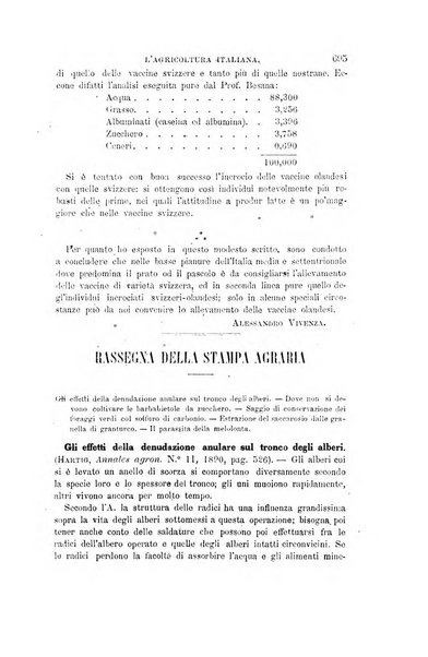 L'agricoltura italiana periodico mensile