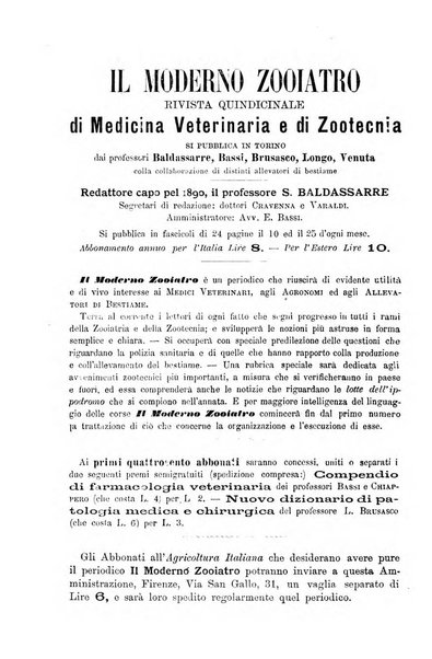 L'agricoltura italiana periodico mensile