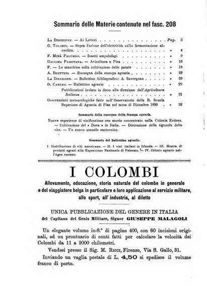 L'agricoltura italiana periodico mensile