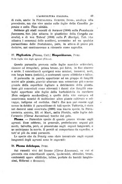 L'agricoltura italiana periodico mensile