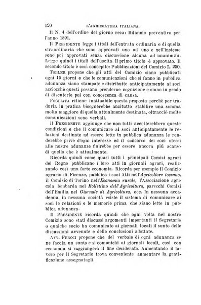 L'agricoltura italiana periodico mensile