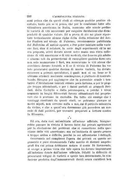 L'agricoltura italiana periodico mensile