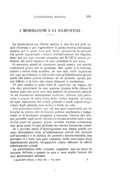 L'agricoltura italiana periodico mensile