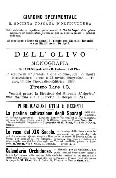 L'agricoltura italiana periodico mensile