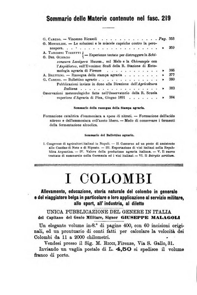 L'agricoltura italiana periodico mensile