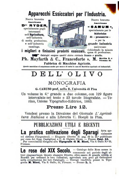 L'agricoltura italiana periodico mensile