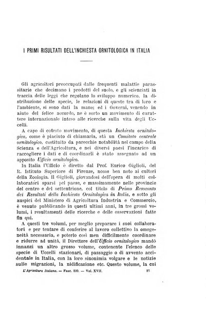 L'agricoltura italiana periodico mensile