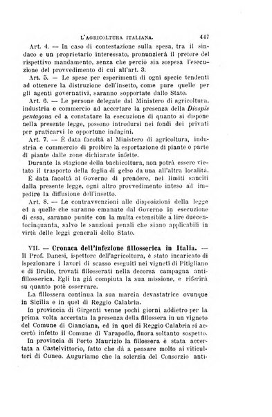 L'agricoltura italiana periodico mensile