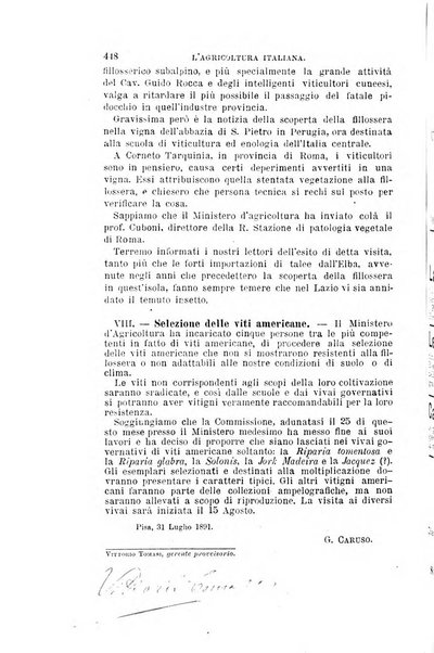 L'agricoltura italiana periodico mensile