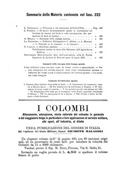 L'agricoltura italiana periodico mensile