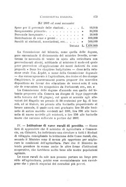 L'agricoltura italiana periodico mensile