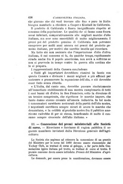 L'agricoltura italiana periodico mensile