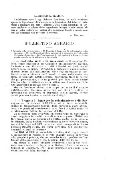 L'agricoltura italiana periodico mensile