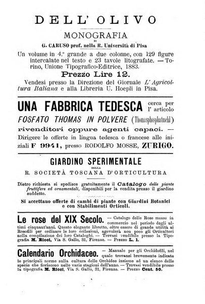 L'agricoltura italiana periodico mensile