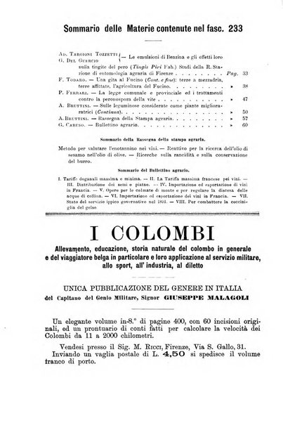 L'agricoltura italiana periodico mensile