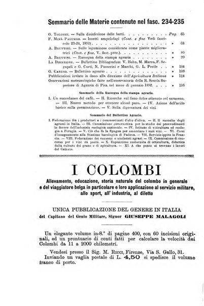 L'agricoltura italiana periodico mensile