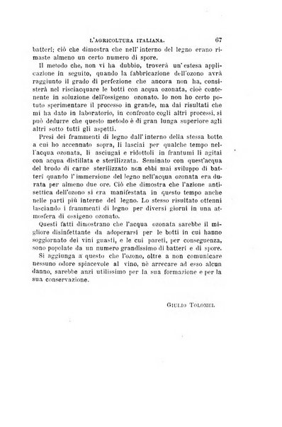 L'agricoltura italiana periodico mensile