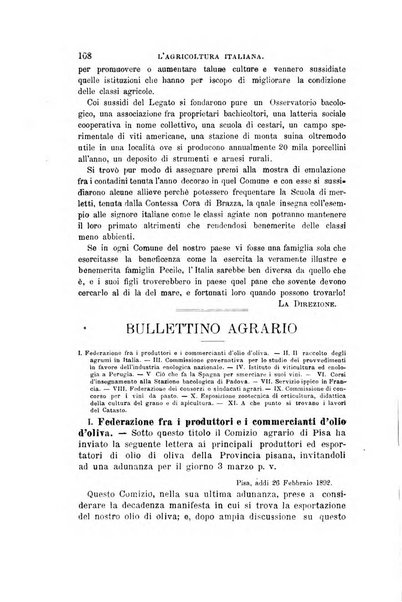 L'agricoltura italiana periodico mensile