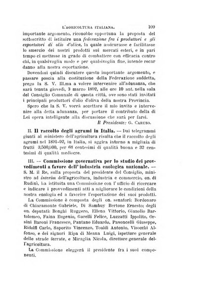 L'agricoltura italiana periodico mensile