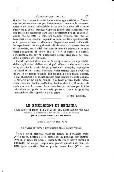 L'agricoltura italiana periodico mensile