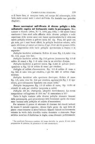 L'agricoltura italiana periodico mensile