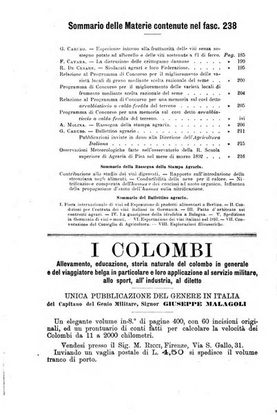 L'agricoltura italiana periodico mensile