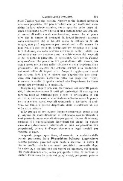 L'agricoltura italiana periodico mensile