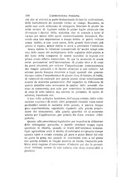 L'agricoltura italiana periodico mensile