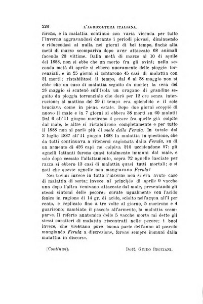 L'agricoltura italiana periodico mensile