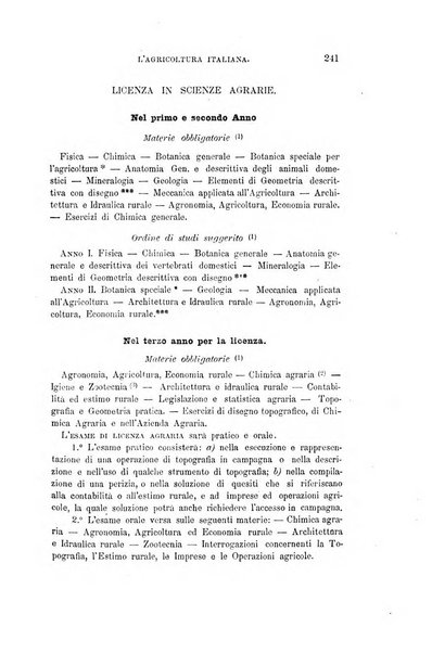 L'agricoltura italiana periodico mensile